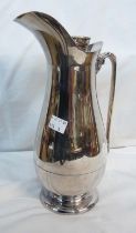 A 26.5cm high vintage Thermos (England) No. 75 silver plated designer ewer jug with cast handle