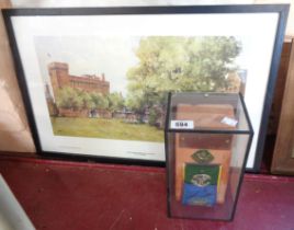 An encapsulated commemorative brick from the Somerset Light Infantry Jelalabad barracks in