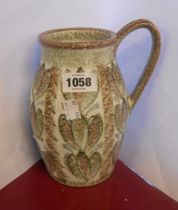 A vintage Denby stoneware Glyn Colledge decorated vase