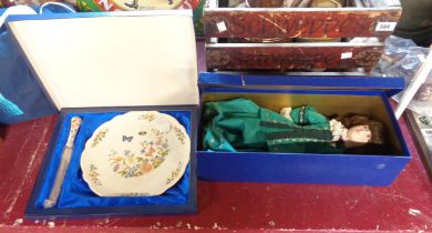 A Royal Doulton House of Nisbet porcelain doll in original presentation box - sold with a boxed