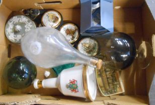 A box containing a quantity of assorted ceramics, glass and other collectable items including