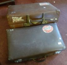 Two old suitcases