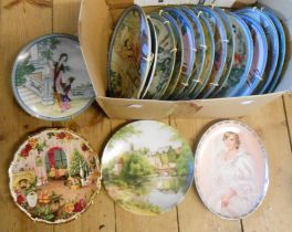 A box containing a large quantity of Chinese and other collectors' plates