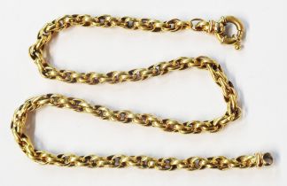 A marked 750 fancy-link necklace by Gallante (Italy) - 46cm maximum wearable length