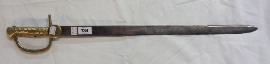 A 19th Century Baker 2nd pattern rifle bayonet