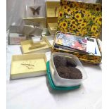 Three boxes containing a quantity of cased insects and butterflies - sold with a box containing a