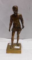 A 19th Century French bronze figurine depicting Henry IV after the origional by Bosio