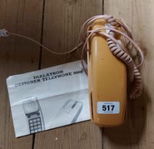 A vintage Dialtron push button 'Designer' telephone - with instruction booklet