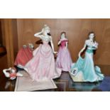 FOUR COALPORT FIGURINES, comprising Ladies of Fashion Margaret - exclusive to figurine events in