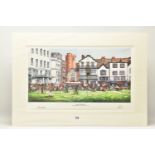 HENDERSON CISZ (BRAZIL 1960) 'LUNCH ON THE GREEN', a signed limited edition print depicting Exeter
