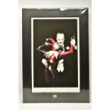 ALEX ROSS (AMERICAN CONTEMPORARY) 'TANGO WITH EVIL' the Clown Prince and Harley Quinn, signed