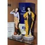 TWO ROYAL DOULTON CLASSIQUE FIGURINES, comprising 'Taking the Reins' CL4013 height 27cm, and a boxed