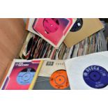 ONE BOX OF 45RPM RECORDS, to include over one hundred and fifty records from 1970s /1980s assorted