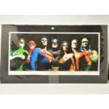 ALEX ROSS FOR DC COMICS (AMERICAN CONTEMPORARY) 'ORIGINAL SEVEN' portraits of Green Lantern,