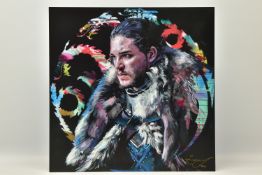 ZINSKY (BRITISH CONTEMPORARY) 'WINTER IS COMING', a signed limited edition print depicting a