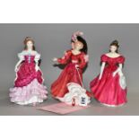 THREE ROYAL DOULTON FIGURINES, comprising Patricia Figure of the Year 1993 HN3365 with