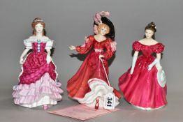 THREE ROYAL DOULTON FIGURINES, comprising Patricia Figure of the Year 1993 HN3365 with