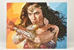 PAUL NORMANSELL (BRITISH 1978) 'THE TIME IS NOW' a signed artist proof edition print of Gal Gadot as