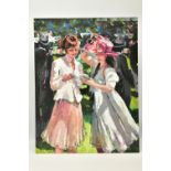 SHERREE VALENTINE DAINES (BRITISH 1959) 'ROYAL ASCOT LADIES DAY II', a signed limited edition