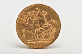 A FULL GOLD SOVEREIGN GEORGE V, London 1912, 7.98 grams, 916.6 fine, 22.5 diameter