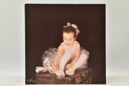 DARREN BAKER (BRITISH 1976) 'BALLET SHOES II', a signed limited edition print depicting a young girl