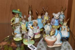 THIRTEEN BESWICK BEATRIX POTTER CHARACTERS, comprising BP-3a 'Johnny Town-Mouse' (chipped ear and