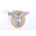 A WW2 ERA LUFTWAFFE PILOTS BADGE, this badge comes in a bi-metal 2 piece construction and bears a