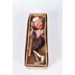 A BOXED PELHAM PUPPET SM KING, playworn condition but appears complete, some wear to the clothing,