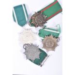 FOUR EASTERN PEOPLES MEDALS, all four are 2nd class, have various ribbons and were established in