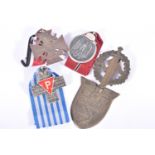 SMALL PARCEL OF GERMAN MEDALS AND AN SA SPORTS BADGE, consisting of a Kuban Shield, a Homeland and