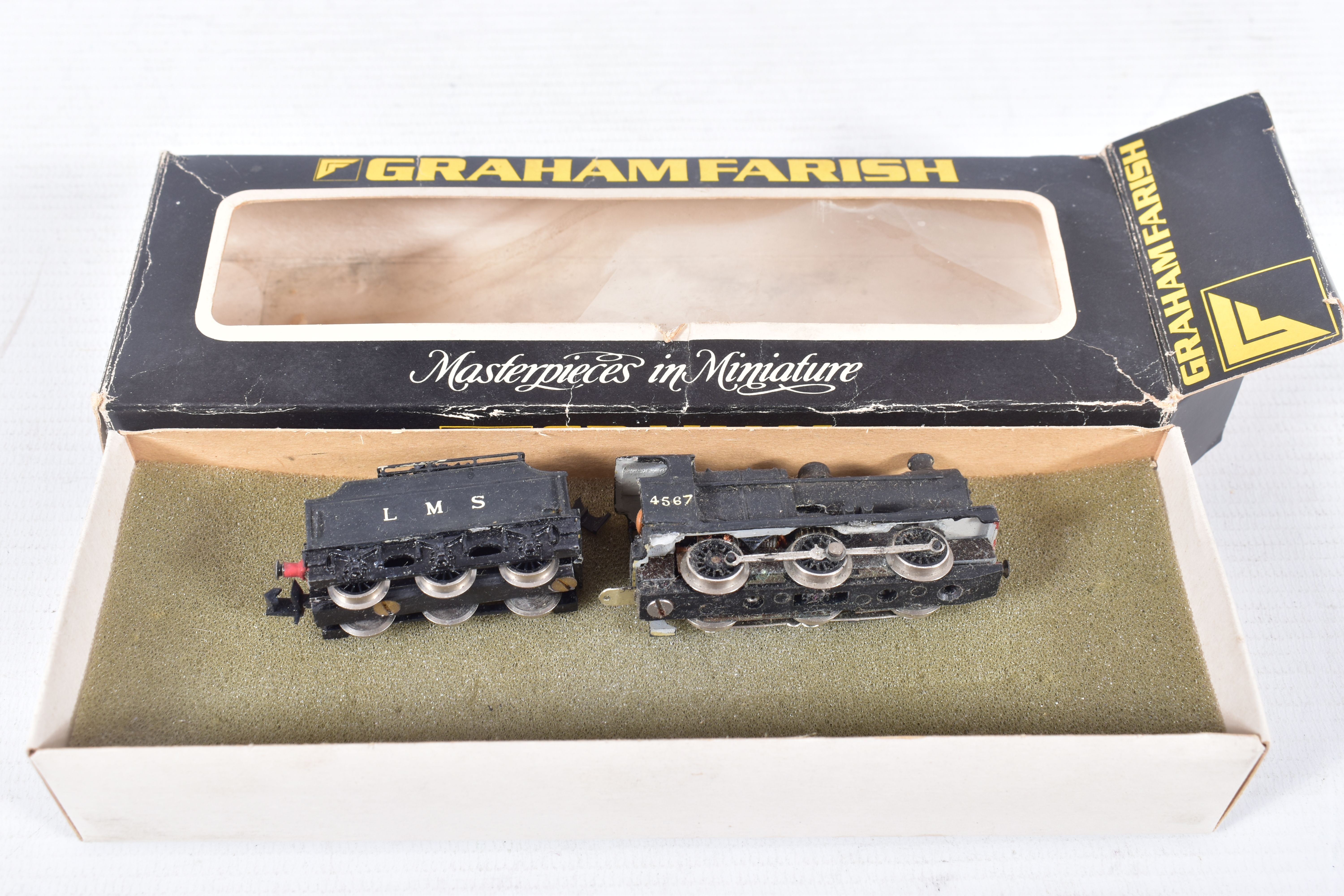 THREE BOXED GRAHAM FARISH N GAUGE LOCOMOTIVES, class 4F No.4567 (renumbered), L.M.S. black livery ( - Image 3 of 7