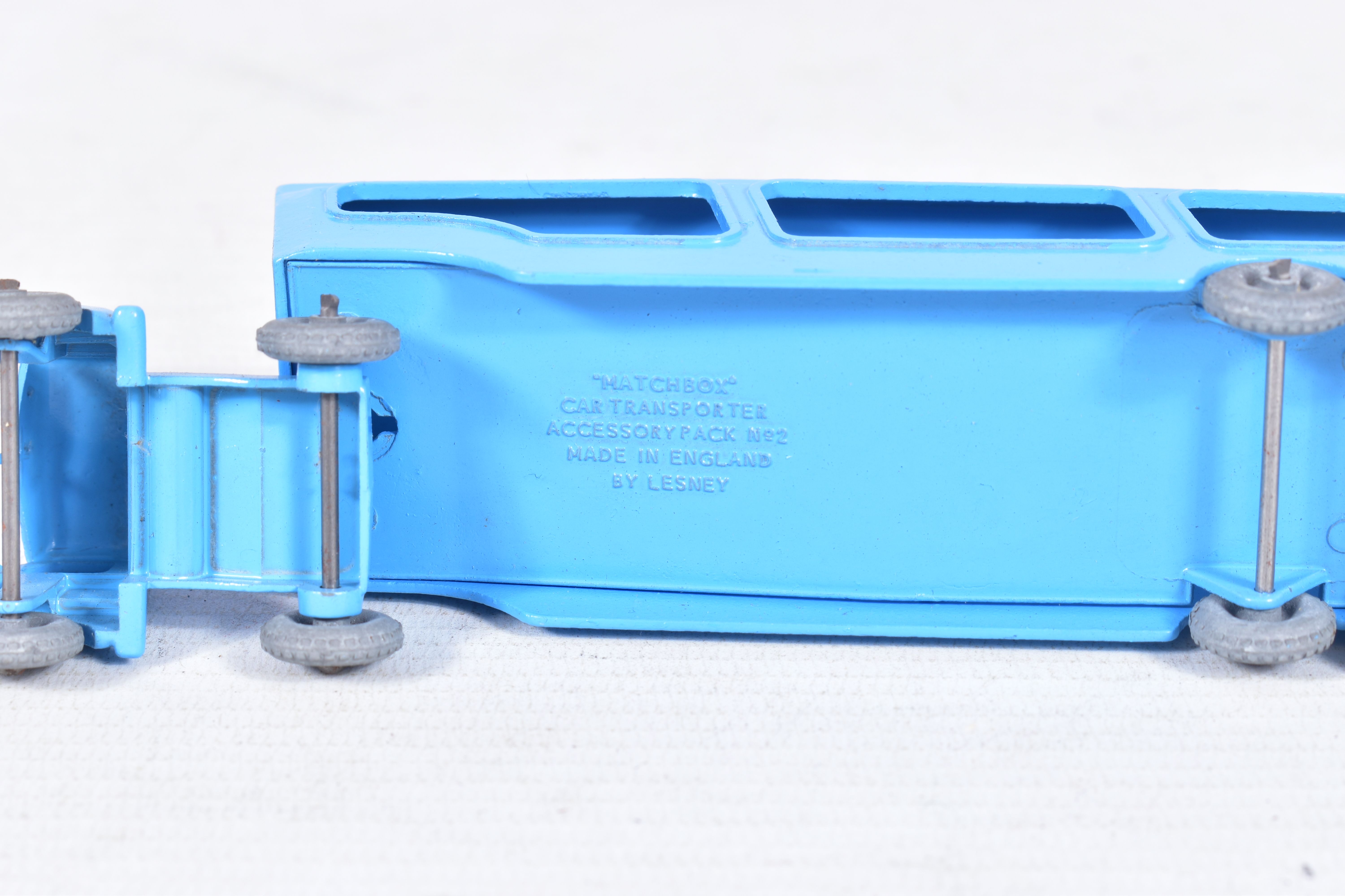 TWO BOXED MOKO LESNEY MATCHBOX SERIES ACCESSORY PACKS, Bedford Car Transporter, No.2, pale blue - Image 3 of 9