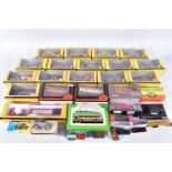 A QUANTITY OF BOXED DIECAST AND PLASTIC VEHICLES, to include a number of Motorart & Hobby and Work
