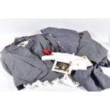 A BOX CONTAINING VARIOUS ITEMS OF UNIFORM for the QARANC (Queen Alexandra Royal Army Nursing Corps