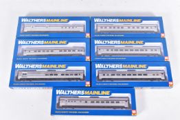A QUANTITY OF BOXED ASSORTED WALTHERS MAINLINE HO GAUGE CANADIAN PACIFIC 85' BUDD COACHING STOCK,