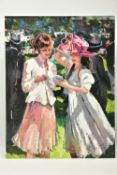 SHERREE VALENTINE DAINES (BRITISH 1959) 'ROYAL ASCOT LADIES DAY II', a signed limited edition