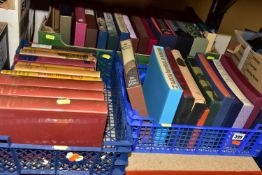 BOOKS, three boxes containing twenty-five FOLIO SOCIETY and eleven REPRINT SOCIETY titles to include