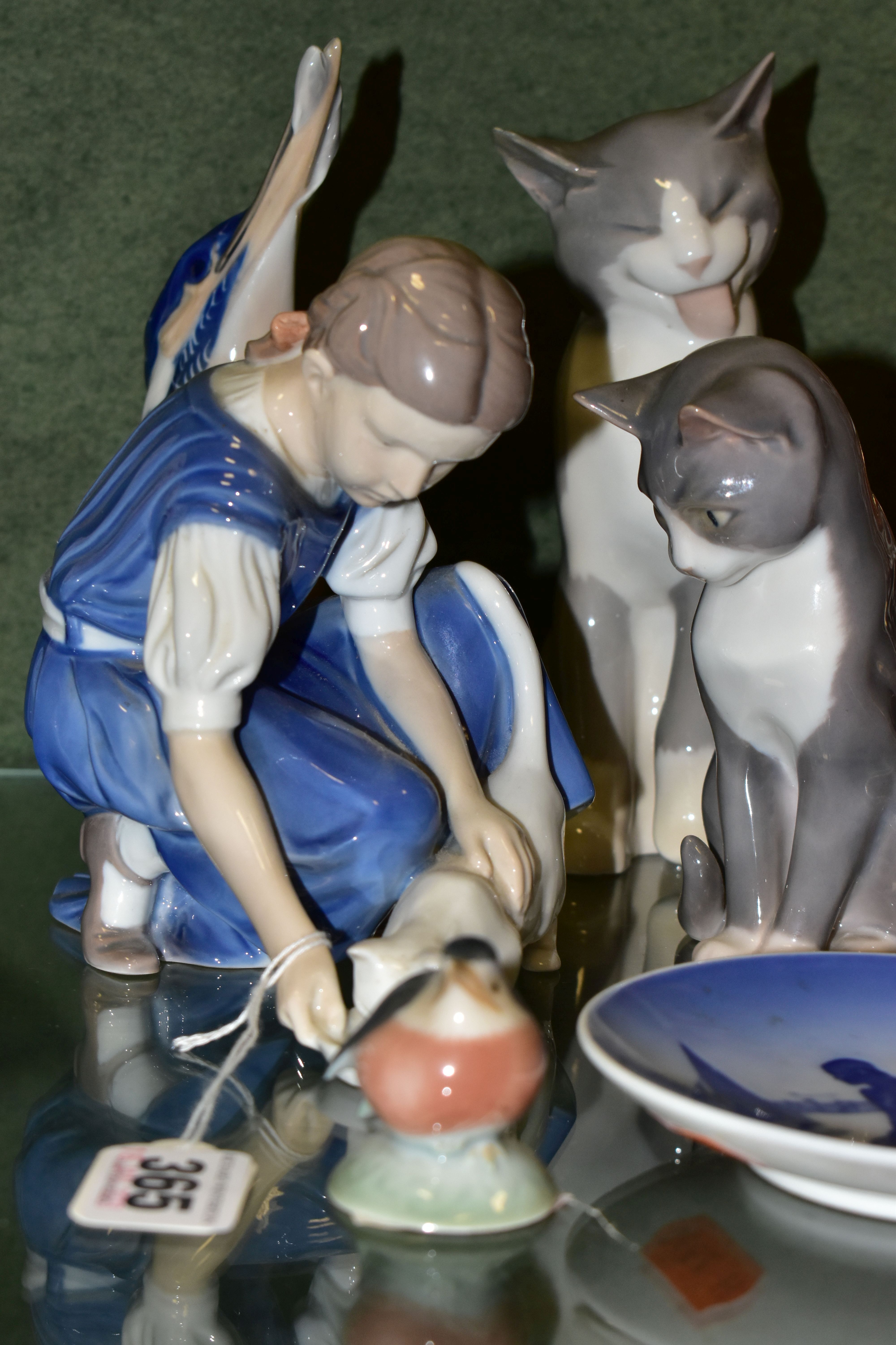 A GROUP OF ROYAL COPENHAGEN AND BING & GRONDAHL PORCELAIN, comprising a Bing & Grondahl figure of - Image 2 of 7