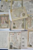A BOX OF ANTIQUARIAN MAPS FROM 'THE ENGLISH COUNTIES, DELINEATED BY THOMAS MOULE', approximately