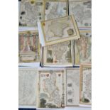 A BOX OF ANTIQUARIAN MAPS FROM 'THE ENGLISH COUNTIES, DELINEATED BY THOMAS MOULE', approximately