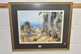 JOHN S. LOXTON (AUSTRALIA 1903-1971) A PATH WINDS THROUGH A LANDSCAPE, signed bottom left,
