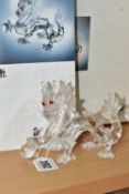A BOXED SWAROVSKI COLLECTORS SOCIETY ANNUAL FIGURE FROM FABULOUS CREATURES TRILOGY - THE DRAGON 1997