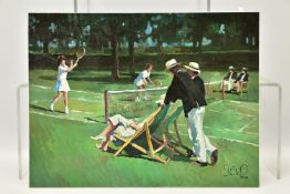 SHERREE VALENTINE DAINES (BRITISH 1959) 'PERFECT MATCH, a signed limited edition print depicting a
