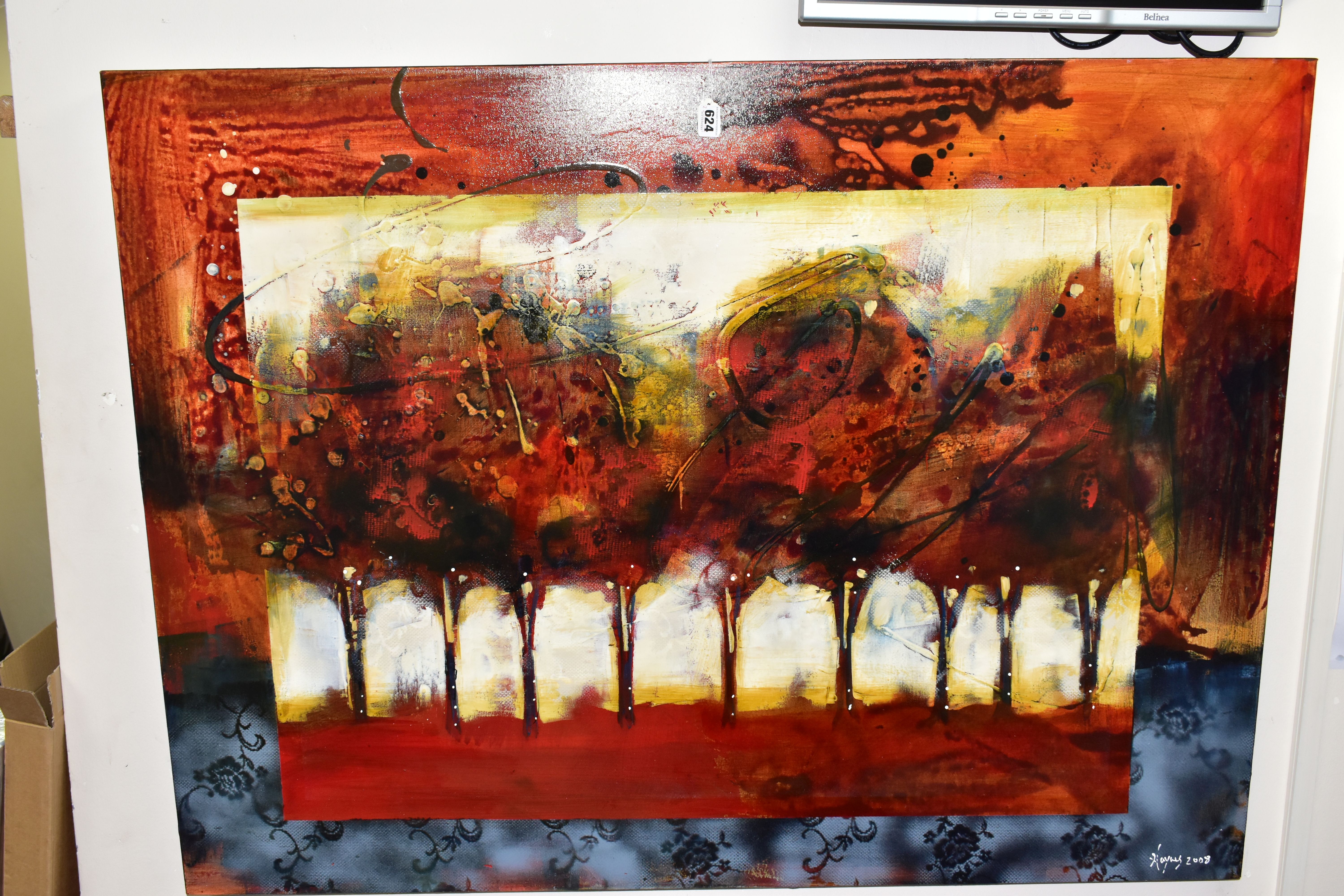 HEATHER HAYNES (CANADA CONTEMPORARY) 'NINE TREES', a contemporary landscape featuring stylised