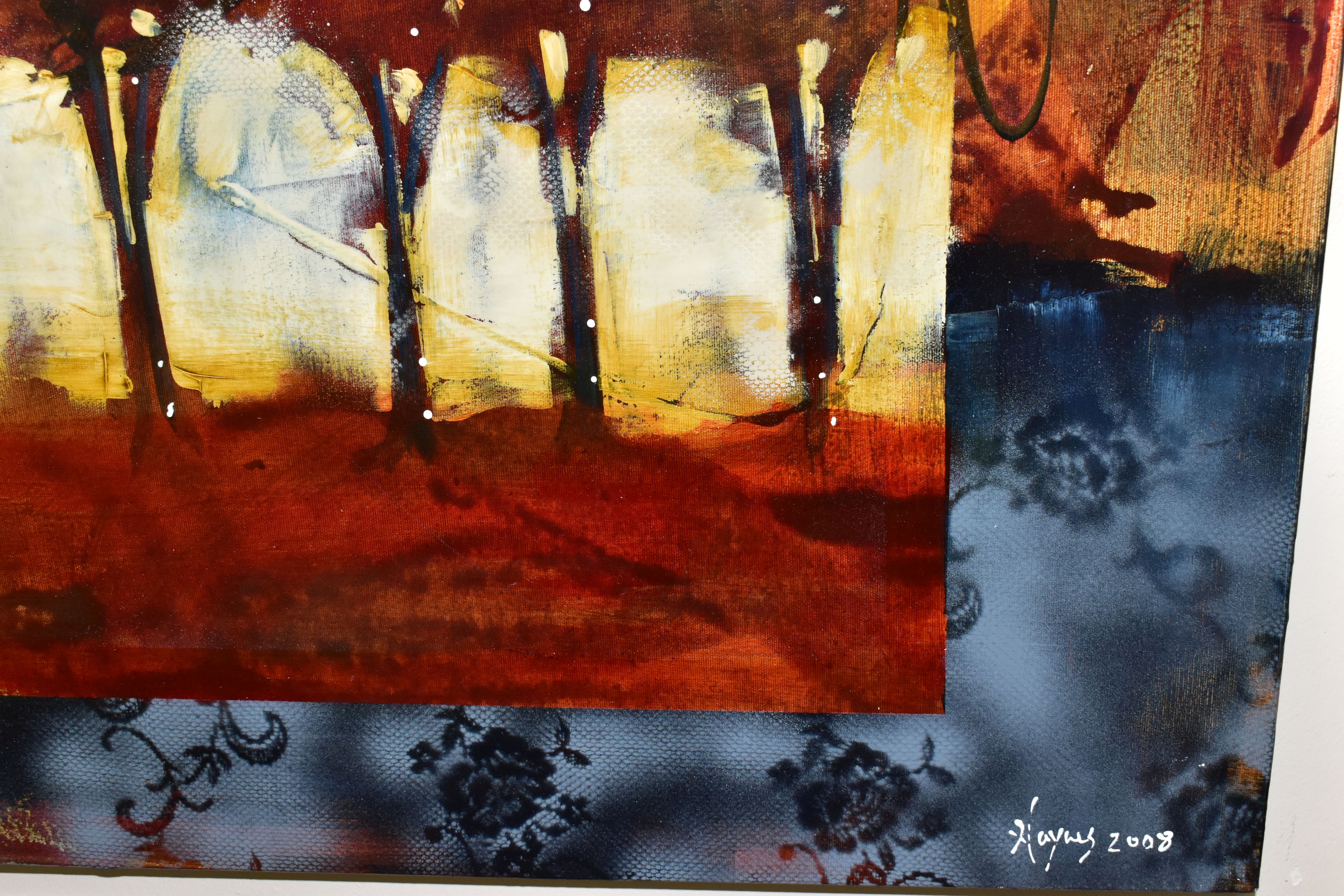 HEATHER HAYNES (CANADA CONTEMPORARY) 'NINE TREES', a contemporary landscape featuring stylised - Image 3 of 8