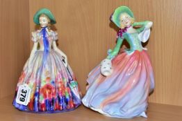 TWO ROYAL DOULTON FIGURINES, comprising Easter Day HN2039, and Autumn Breezes HN1911, height of