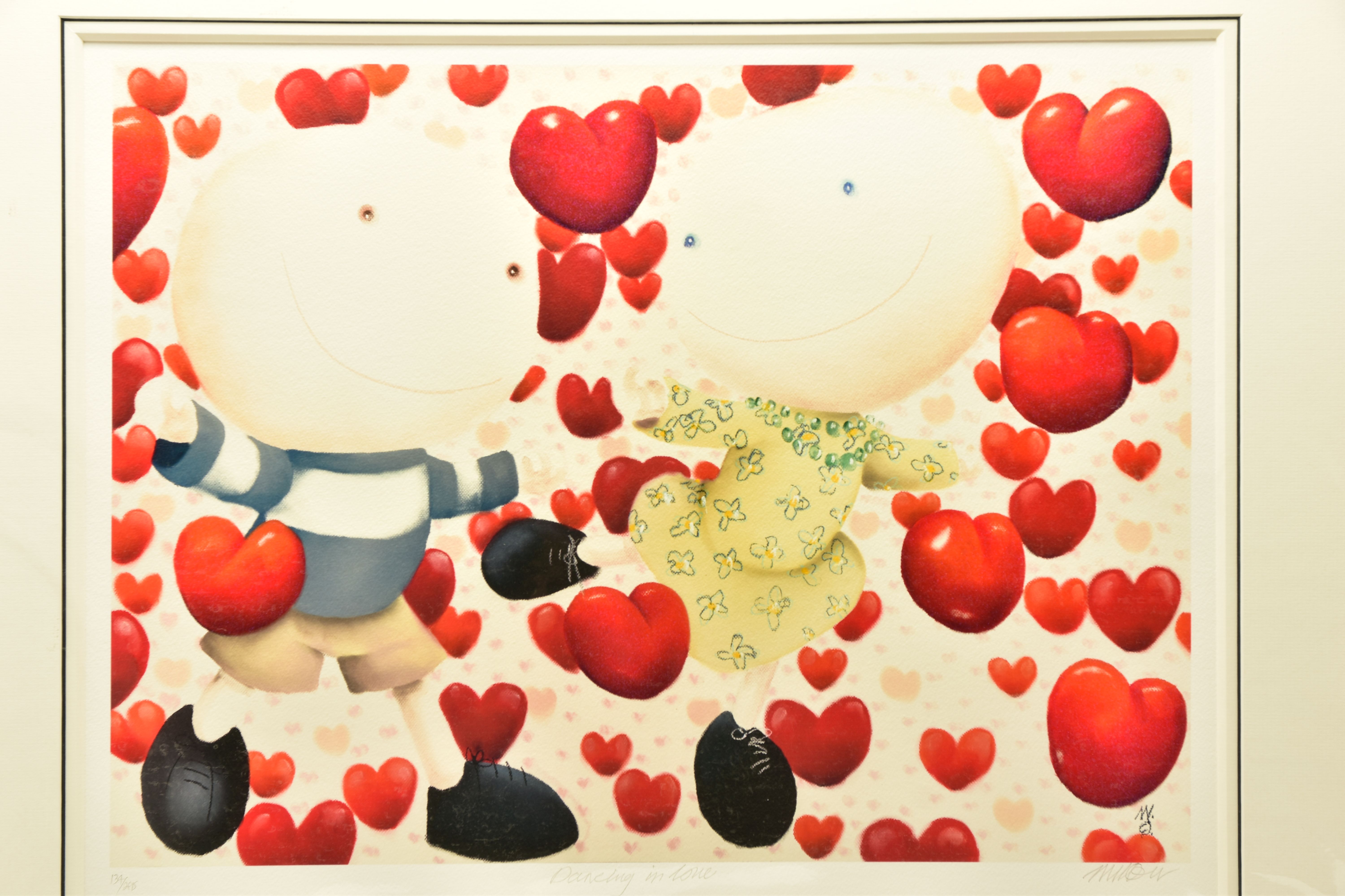 MACKENZIE THORPE (BRITISH 1956) 'DANCING IN LOVE' a limited edition print of figures surrounded by - Image 2 of 4