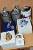 A COLLECTION OF BOXED SWAROVSKI CRYSTAL, comprising two Silver Crystal bears Annual Edition part