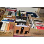BOOKS, six boxes containing over eighty miscellaneous titles in hardback format, subjects mostly