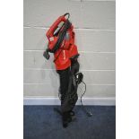 A EINHELL GC-EL2500E LEAF BLOWER, and a garden vac with adjustable power, bag and carrying strap